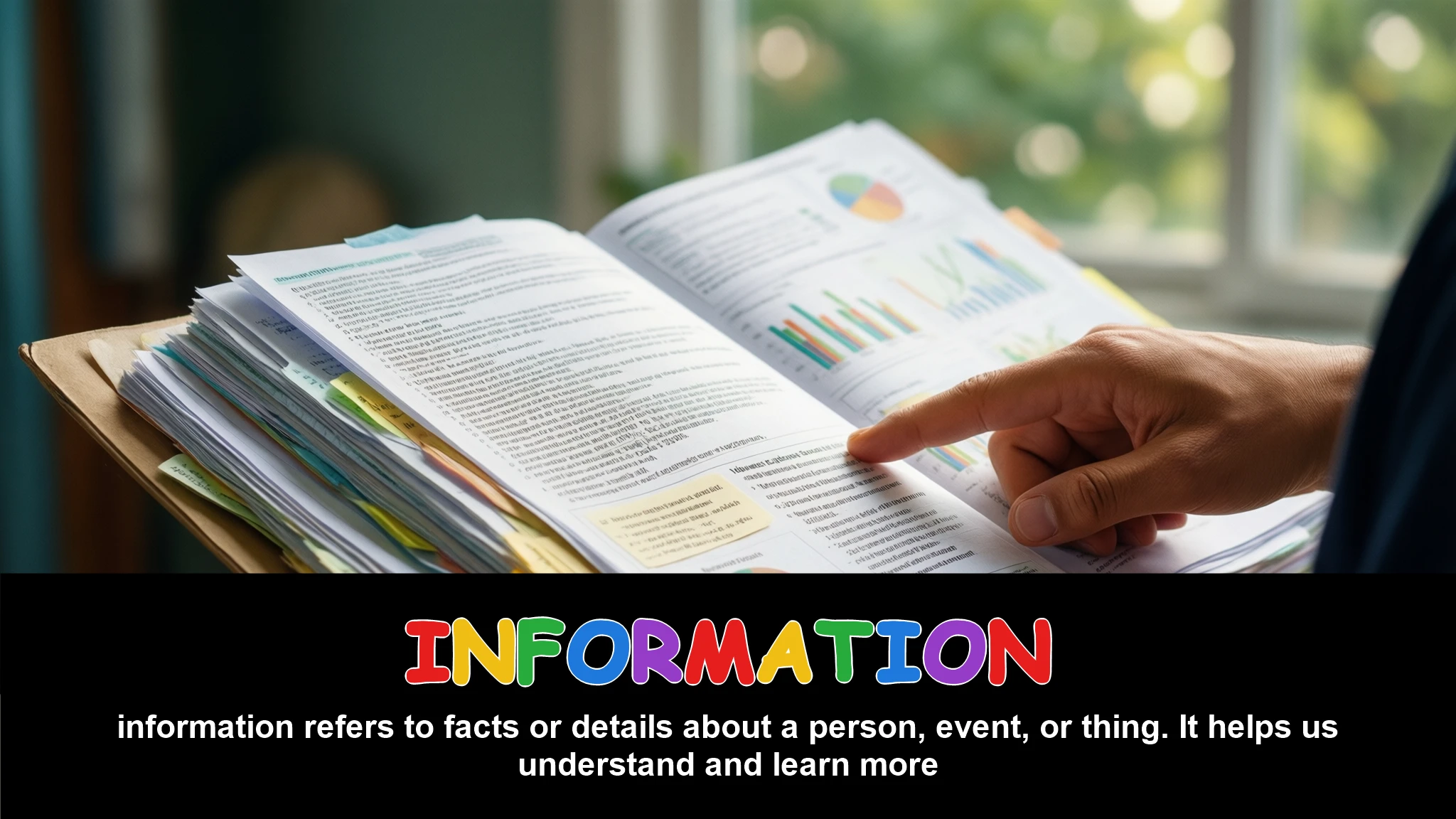 English Illustration for information